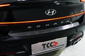 Накладка на задний бампер ТСС Тюнинг Hyundai (Хюндаи) Solaris (Солярис)  HCR (2020-2022) HCR седан рестайлинг