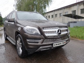 Вставка переднего бампера ТСС Тюнинг Mercedes-Benz GL class X166 дорестайлинг (2012-2016) ()