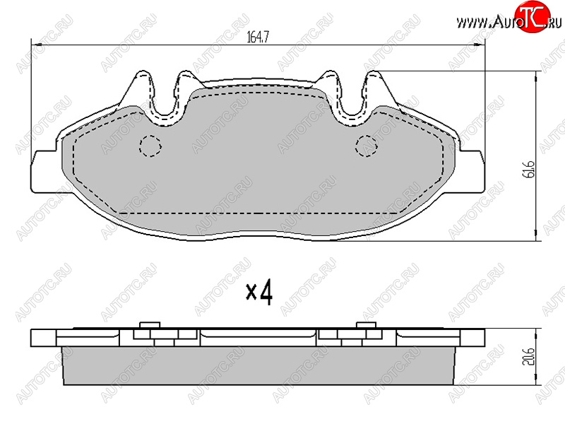 1 559 р. Колодки тормозные перед FR-FL SAT Mercedes-Benz Vito W639 дорестайлинг (2003-2010)  с доставкой в г. Йошкар-Ола