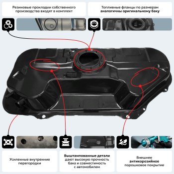 11 499 р. Топливный бак (антикоррозия)сталь Hyundai i20 PB хэтчбэк рестайлинг (2012-2015)  с доставкой в г. Йошкар-Ола. Увеличить фотографию 14