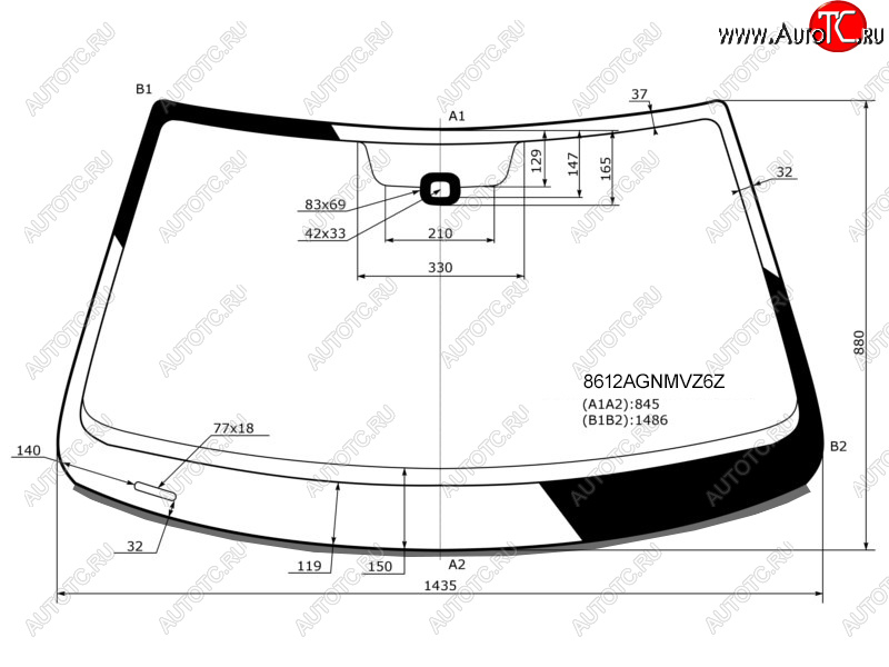 8 399 р. Стекло лобовое (Датчик дождя Молдинг для Российского рынка) FUYAO  Volkswagen Jetta  A6 (2011-2018) седан дорестайлинг, седан рестайлинг  с доставкой в г. Йошкар-Ола