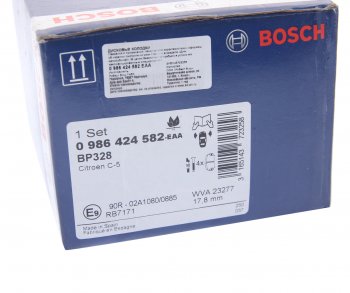 2 999 р. Колодки тормозные передние (4шт.) BOSCH CITROEN C5 RD дорестайлинг, седан (2008-2017)  с доставкой в г. Йошкар-Ола. Увеличить фотографию 4