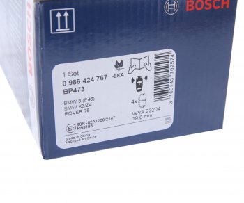 3 499 р. Колодки тормозные передние (4шт.) BOSCH BMW 3 серия E46 седан дорестайлинг (1998-2001)  с доставкой в г. Йошкар-Ола. Увеличить фотографию 4