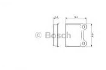 Колодки тормозные передние (4шт.) BOSCH Volkswagen Golf 2 (1983-1992)