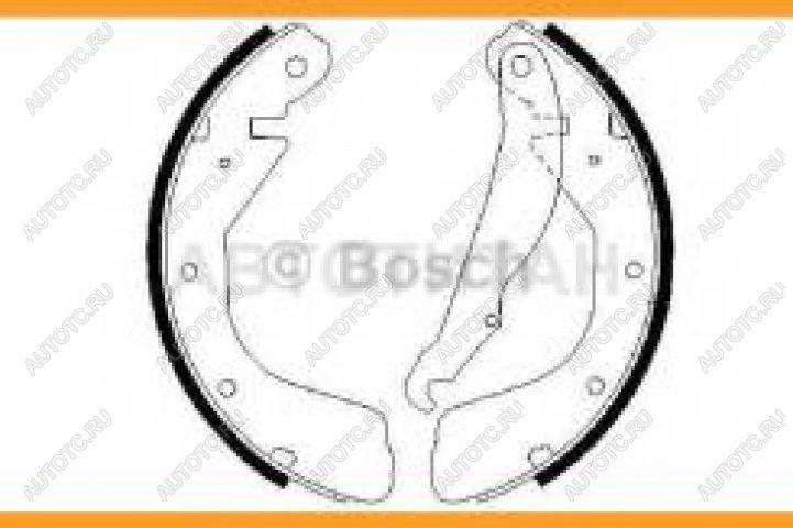 1 679 р. Колодки тормозные задние барабанные (4шт.) BOSCH Opel Astra F седан рестайлинг (1994-1998)  с доставкой в г. Йошкар-Ола