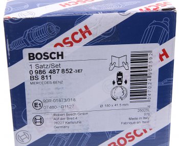 2 099 р. Колодки тормозные задние барабанные (4шт.) BOSCH Mercedes-Benz A class W168 хэтчбэк 5 дв. (1997-2004)  с доставкой в г. Йошкар-Ола. Увеличить фотографию 3