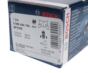 2 099 р. Колодки тормозные задние (4шт.) BOSCH Toyota Camry XV40 дорестайлинг (2006-2008)  с доставкой в г. Йошкар-Ола. Увеличить фотографию 3