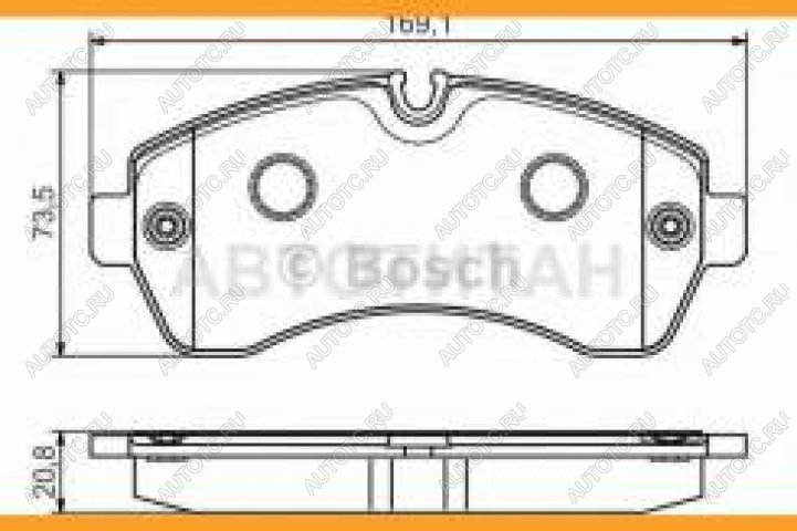 4 399 р. Колодки тормозные передние (4шт.) BOSCH Mercedes-Benz Sprinter W901 (1995-2000)  с доставкой в г. Йошкар-Ола