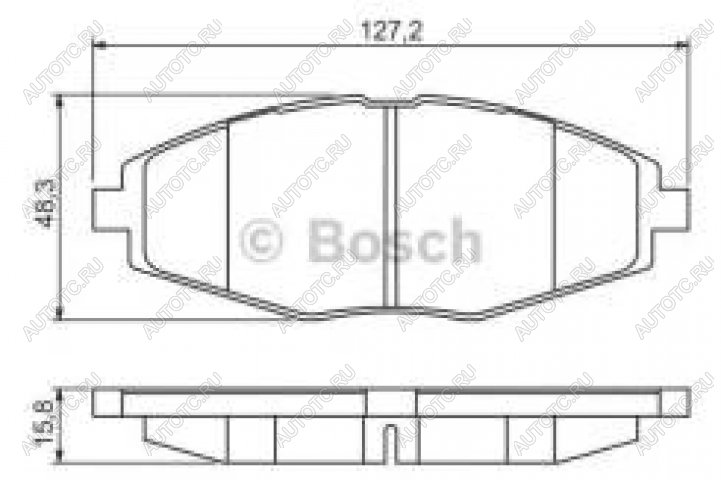 1 149 р. Колодки тормозные передние (4шт.) BOSCH Chevrolet Lanos T100 седан (2002-2017)  с доставкой в г. Йошкар-Ола