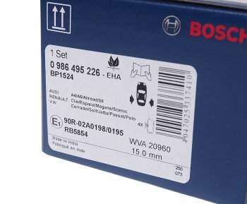 1 279 р. Колодки тормозные задние (4шт.) BOSCH Audi A4 B5 8D2 седан 1-ый рестайлинг (1996-1998)  с доставкой в г. Йошкар-Ола. Увеличить фотографию 3