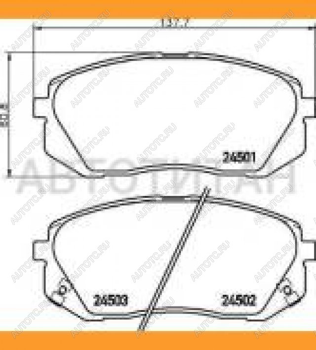 3 599 р. Колодки тормозные передние (4шт.) (Словакия)TEXTAR KIA Carens UN (2006-2013)  с доставкой в г. Йошкар-Ола