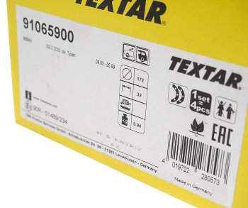 2 699 р. Колодки тормозные задние барабанные (4шт.) TEXTAR Nissan Teana 1 J31 дорестайлинг (2003-2005)  с доставкой в г. Йошкар-Ола. Увеличить фотографию 3