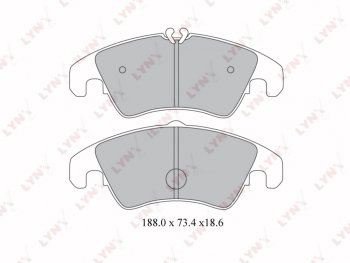 Колодки тормозные передние(4шт.) LYNX Audi A4 B5 8D2 седан 1-ый рестайлинг (1996-1998)