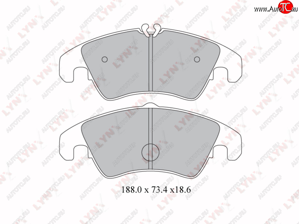 3 479 р. Колодки тормозные передние(4шт.) LYNX Audi A4 B8 дорестайлинг, седан (2007-2011)  с доставкой в г. Йошкар-Ола