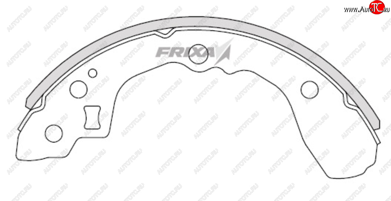 959 р. Колодки тормозные задние барабанные (4шт.) HANKOOK FRIXA KIA Sephia седан рестайлинг (2001-2004)  с доставкой в г. Йошкар-Ола