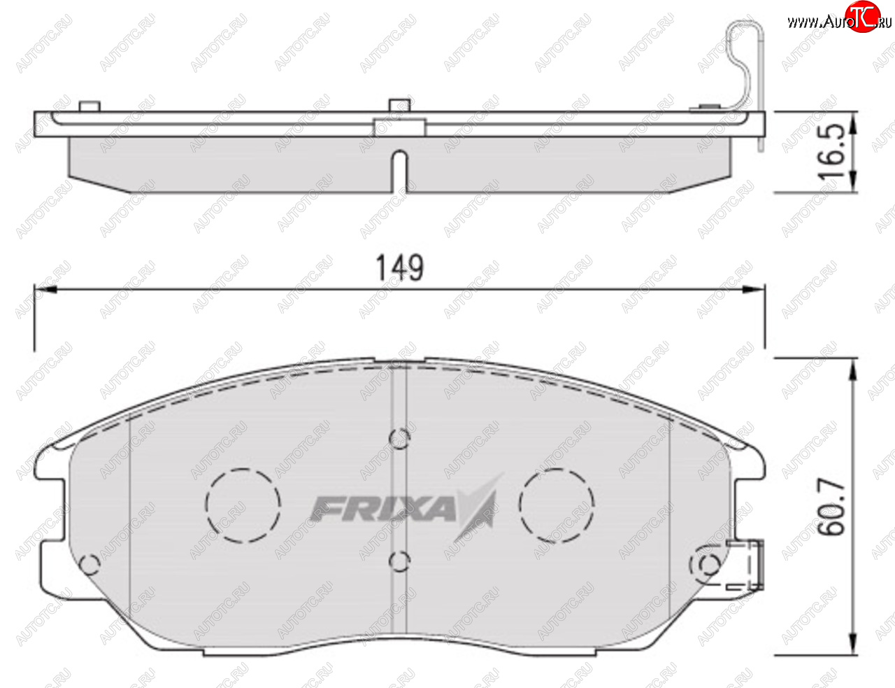 1 349 р. Колодки тормозные передние (4шт.) HANKOOK FRIXA  Hyundai Santa Fe ( SM,  CM,  DM,  TM) - Trajet  с доставкой в г. Йошкар-Ола