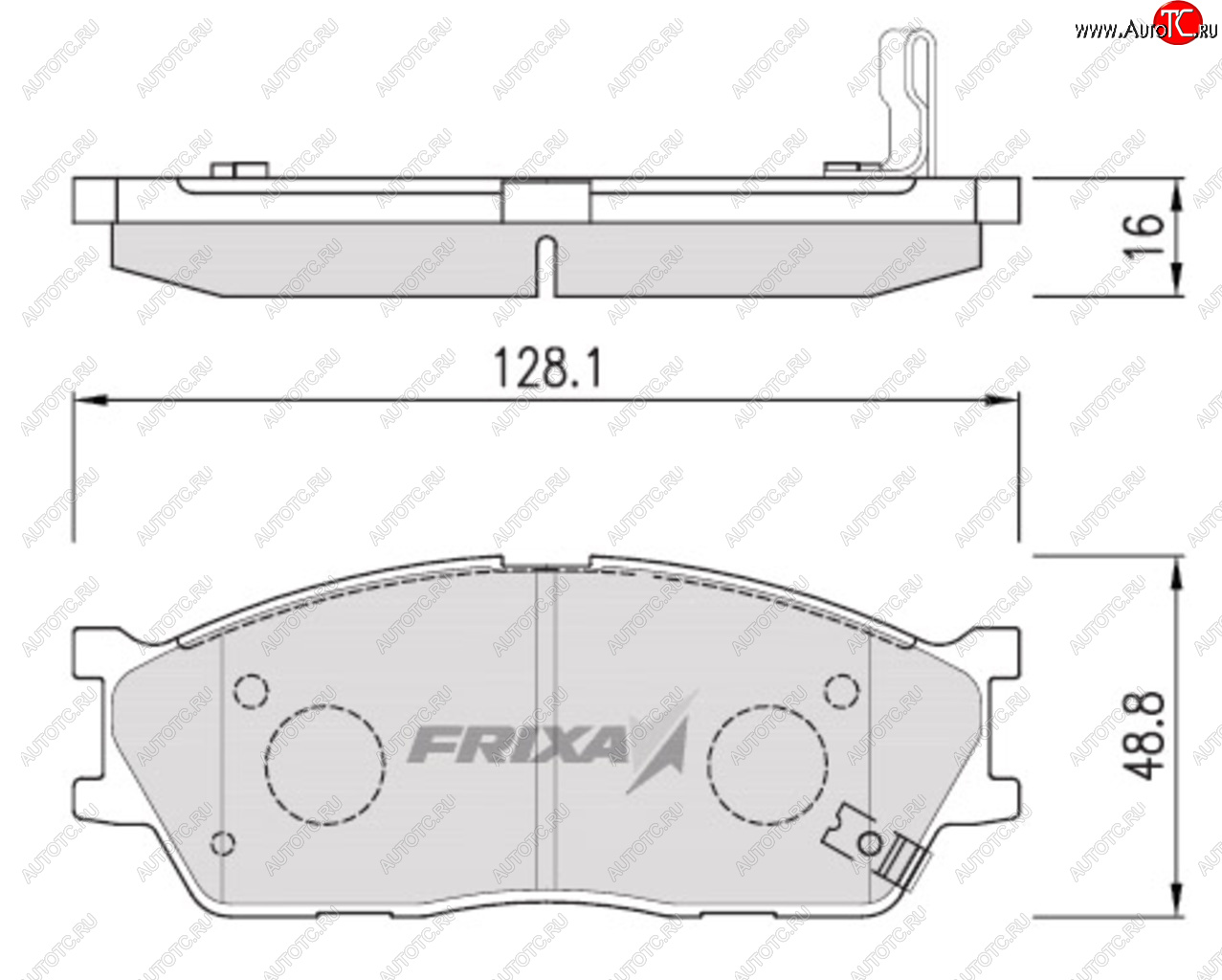 869 р. Колодки тормозные передние (4шт.) HANKOOK FRIXA  KIA Carens ( FC, RS,  UN,  RP) - Spectra  с доставкой в г. Йошкар-Ола