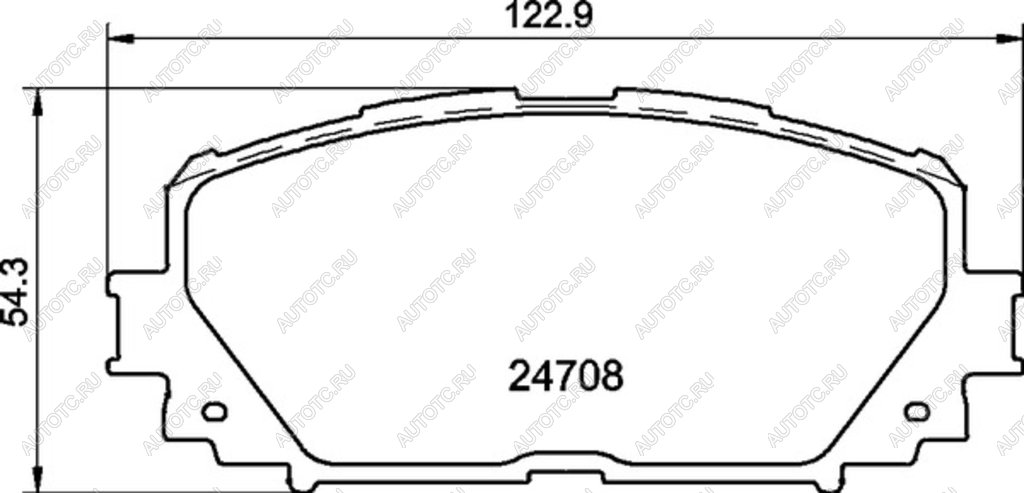 1 339 р. Колодки тормозные передние (4шт.) MINTEX Toyota Yaris XP90 дорестайлинг, хэтчбэк 5 дв. (2005-2008)  с доставкой в г. Йошкар-Ола