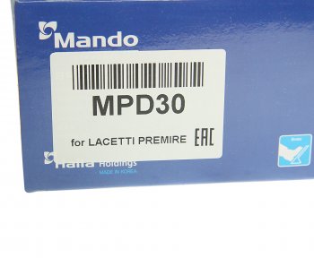 2 469 р. Колодки тормозные передние (4шт.) MANDO Opel Astra J универсал дорестайлинг (2009-2012)  с доставкой в г. Йошкар-Ола. Увеличить фотографию 4