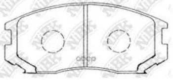 Колодки тормозные передние (4шт.) NIBK Mitsubishi Lancer 10 CY хэтчбэк дорестайлинг (2007-2010)