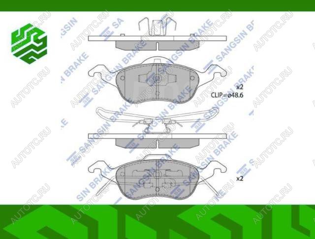 2 299 р. Колодки тормозные передние (4шт.) SANGSIN Ford Focus 1 хэтчбэк 5 дв. дорестайлинг (1998-2002)  с доставкой в г. Йошкар-Ола