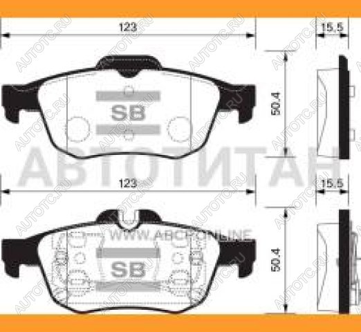 1 639 р. Колодки тормозные задние (4шт.) SANGSIN Nissan Primera 3 седан P12 (2001-2008)  с доставкой в г. Йошкар-Ола