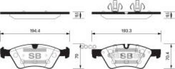 4 799 р. Колодки тормозные передние (4шт.) SANGSIN  Mercedes-Benz E-Class  W211 - R-Class  W251/V251  с доставкой в г. Йошкар-Ола. Увеличить фотографию 1