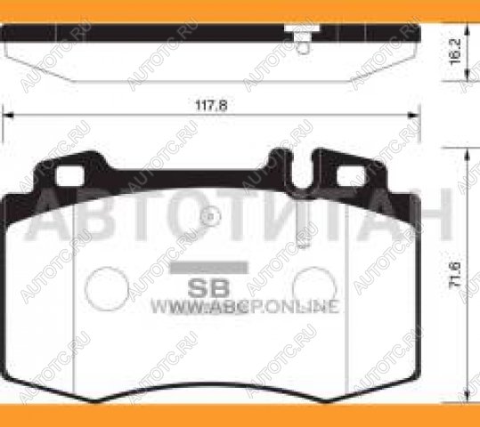 2 689 р. Колодки тормозные передние (4шт.) SANGSIN Mercedes-Benz E-Class W211 дорестайлинг седан (2002-2006)  с доставкой в г. Йошкар-Ола