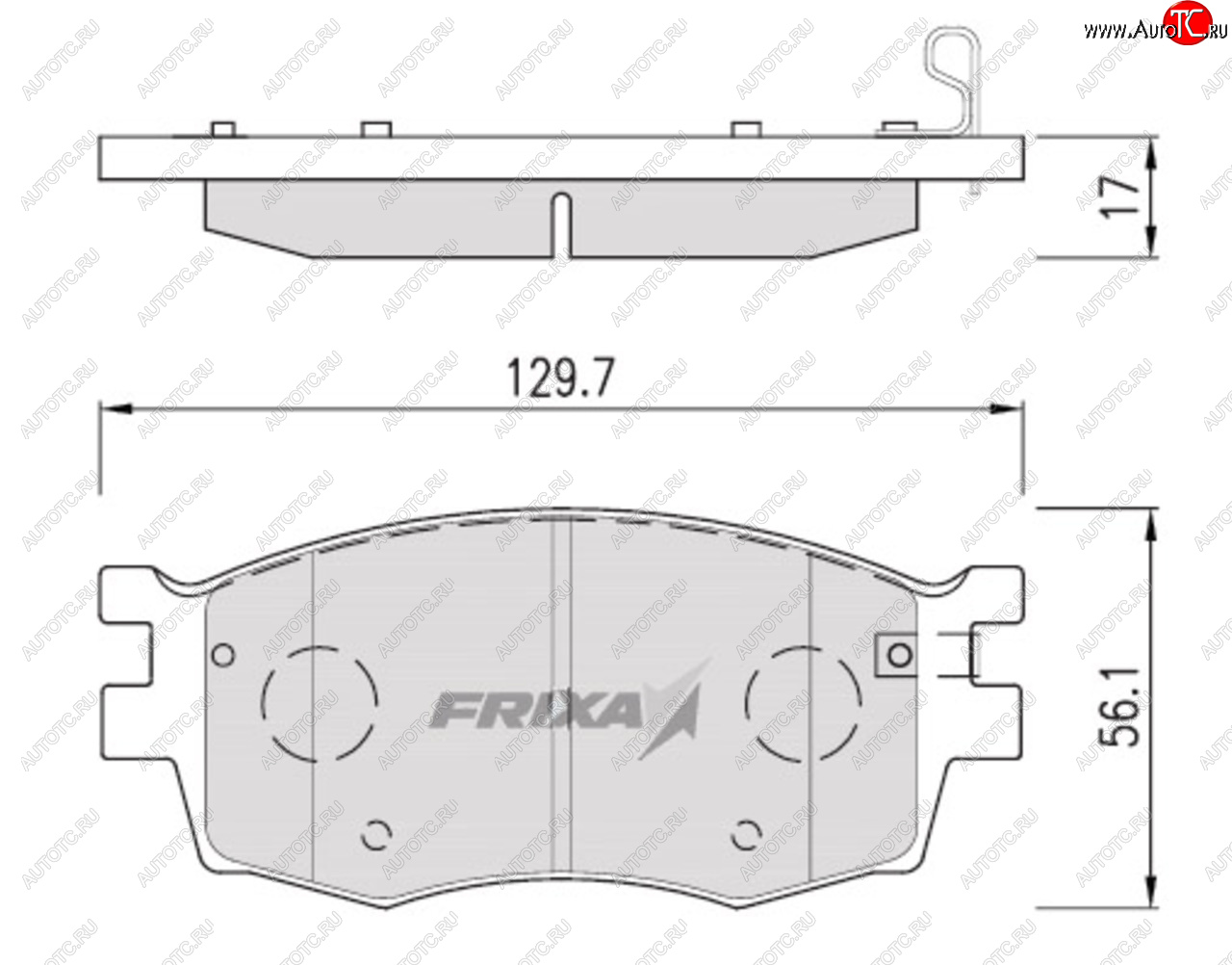 2 399 р. Колодки тормозные передние (4шт.) HANKOOK FRIXA KIA Rio 3 QB рестайлингхэтчбек5дв. (2015-2017)  с доставкой в г. Йошкар-Ола