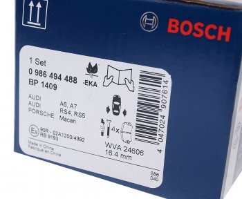 2 369 р. Колодки тормозные задние (4шт.) BOSCH Audi A6 C7 дорестайлинг, универсал (2010-2014)  с доставкой в г. Йошкар-Ола. Увеличить фотографию 3