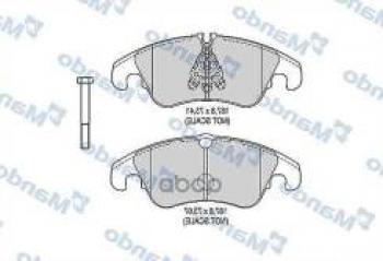 Колодки тормозные передние R16 (4шт.) MANDO Volkswagen Multivan T5  дорестайлинг (2003-2009)