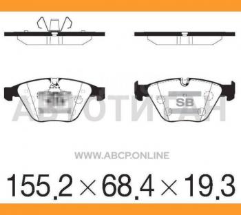 3 189 р. Колодки тормозные передние (4шт.) SANGSIN BMW 3 серия E93 кабриолет рестайлинг (2010-2014)  с доставкой в г. Йошкар-Ола. Увеличить фотографию 1