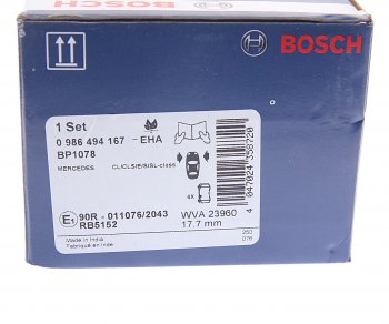 3 299 р. Колодки тормозные передние (4шт.) BOSCH Mercedes-Benz CL class C216 (2007-2010)  с доставкой в г. Йошкар-Ола. Увеличить фотографию 4