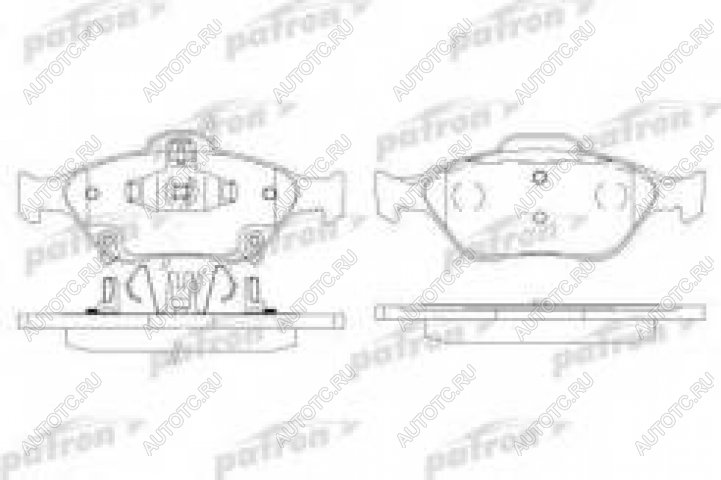 1 479 р. Колодки тормозные передние (4шт.) PATRON Toyota Yaris XP90 седан дорестайлинг (2006-2009)  с доставкой в г. Йошкар-Ола