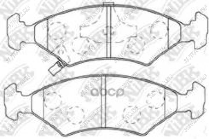 1 839 р. Колодки тормозные передние (4шт.) NIBK KIA Shuma (1997-2001)  с доставкой в г. Йошкар-Ола