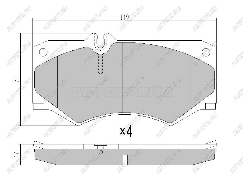 4 599 р. Колодки тормозные перед BREMBO  Mercedes-Benz G class ( W460,  W463) (1979-2002) 3 дв, 5 дв, 5 дв. дорестайлинг, 5 дв. 1-ый рестайлинг, 5 дв. 2-ой рестайлинг  с доставкой в г. Йошкар-Ола