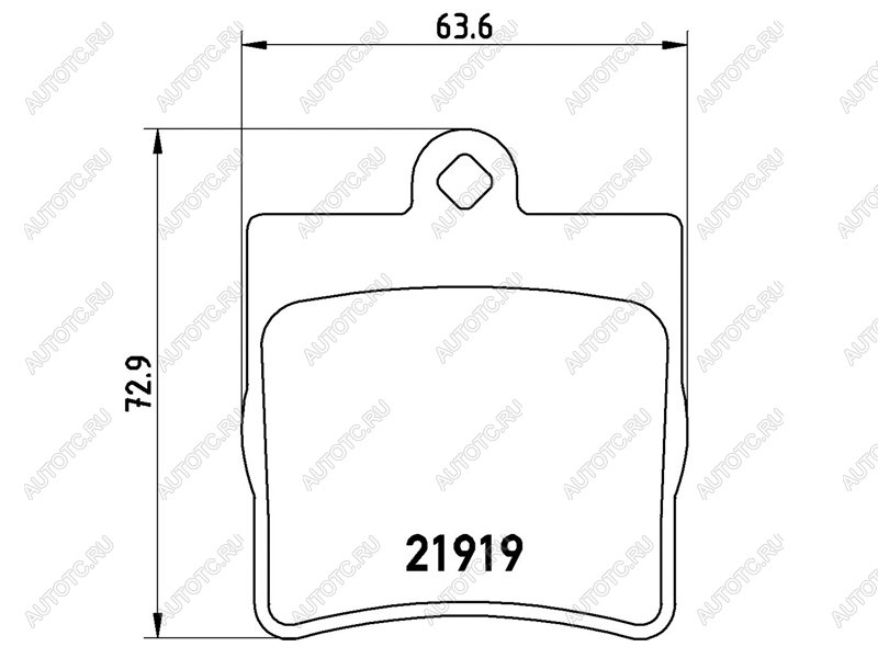 3 299 р. Колодки тормозные задние BAIKOR Mercedes-Benz C-Class W203 дорестайлинг седан (2000-2004)  с доставкой в г. Йошкар-Ола