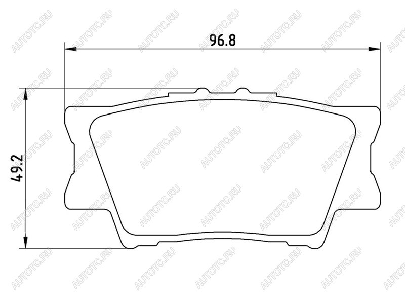 2 799 р. Колодки тормозные задние BAIKOR Toyota Camry XV55 1-ый рестайлинг (2014-2017)  с доставкой в г. Йошкар-Ола