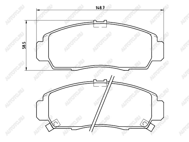 3 899 р. Колодки тормозные перед BREMBO Honda Accord CU седан дорестайлинг (2008-2011)  с доставкой в г. Йошкар-Ола