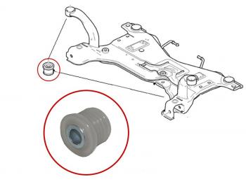 Опора двигателя передней SAT Ford Focus 2 седан рестайлинг (2007-2011)