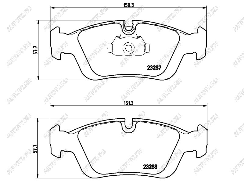 3 069 р. Колодки тормозные передние BREMBO BMW 3 серия E46 седан дорестайлинг (1998-2001)  с доставкой в г. Йошкар-Ола