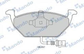 2 599 р. Колодки тормозные передние (4шт.) MANDO  Audi A3 (8L1 хэтчбэк 3 дв.,  8LA хэтчбэк 5 дв.,  8P1 хэтчбэк 3 дв.,  8PA хэтчбэк 5 дв.,  8VS седан,  8VA хэтчбэк 5 дв.,  8V1,  8Y хэтчбэк 5 дв.,  8Y седан), Skoda Octavia (A5,  A7,  A8), Volkswagen Golf (2,  3,  4,  5,  6,  7,  8), Jetta (А2,  A3,  A4,  A5,  A6,  A7)  с доставкой в г. Йошкар-Ола. Увеличить фотографию 1