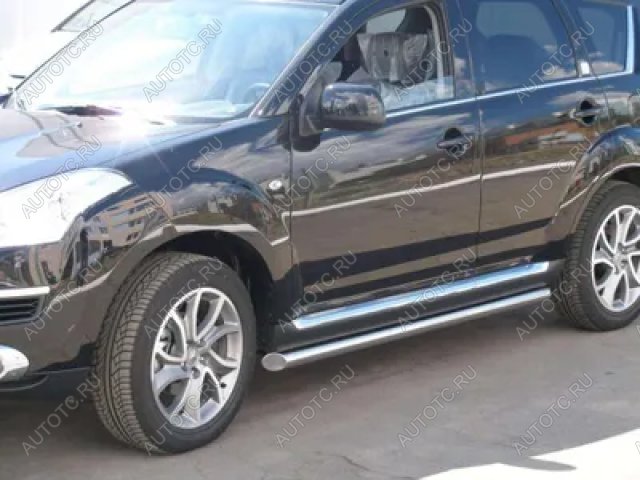 19 999 р. Пороги труба SLITKOFF  CITROEN C-crosser (2007-2012) (d57 мм)  с доставкой в г. Йошкар-Ола