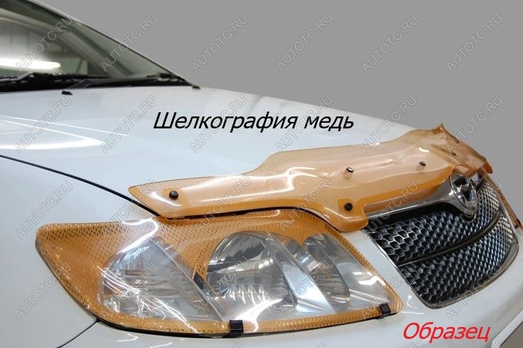 2 199 р. Дефлектор капота CA-Plastiс  Лада Приора  2171 (2008-2014) универсал дорестайлинг  (серия Шелкография медь)  с доставкой в г. Йошкар-Ола