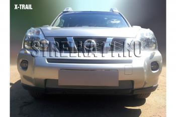 Защита радиатора (низ) Стрелка11 Стандарт Nissan (Нисан) X-trail (Х-трейл)  2 T31 (2007-2011) 2 T31 дорестайлинг