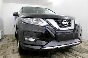 4 299 р. Защита радиатора (низ) Стрелка11 Стандарт  Nissan X-trail  3 T32 (2017-2022) рестайлинг (хром)  с доставкой в г. Йошкар-Ола. Увеличить фотографию 2