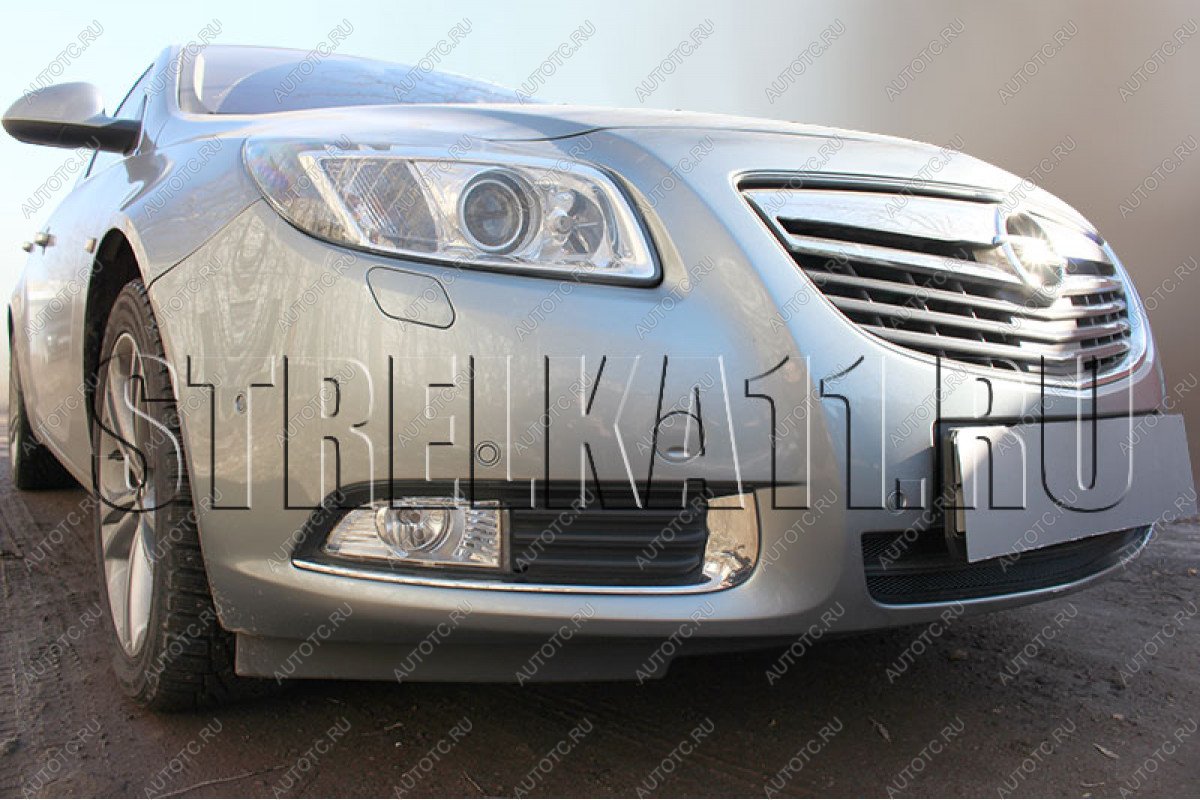 4 299 р. Защита радиатора Стрелка11 Стандарт  Opel Insignia ( A,  А) (2008-2013) дорестайлинг седан, дорестайлинг универсал, дорестайлинг, хэтчбэк (хром)  с доставкой в г. Йошкар-Ола