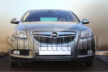 4 299 р. Защита радиатора Стрелка11 Стандарт  Opel Insignia ( A,  А) (2008-2013) дорестайлинг седан, дорестайлинг универсал, дорестайлинг, хэтчбэк (хром)  с доставкой в г. Йошкар-Ола. Увеличить фотографию 2