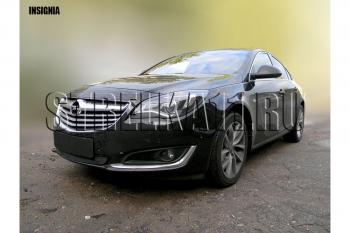 2 899 р. Защита радиатора Стрелка11 Стандарт Opel Insignia A рестайлинг седан (2013-2017) (черная)  с доставкой в г. Йошкар-Ола. Увеличить фотографию 2