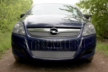 3 699 р. Защита радиатора (низ) Стрелка11 Стандарт  Opel Zafira  В (2007-2015) рестайлинг (хром)  с доставкой в г. Йошкар-Ола. Увеличить фотографию 2